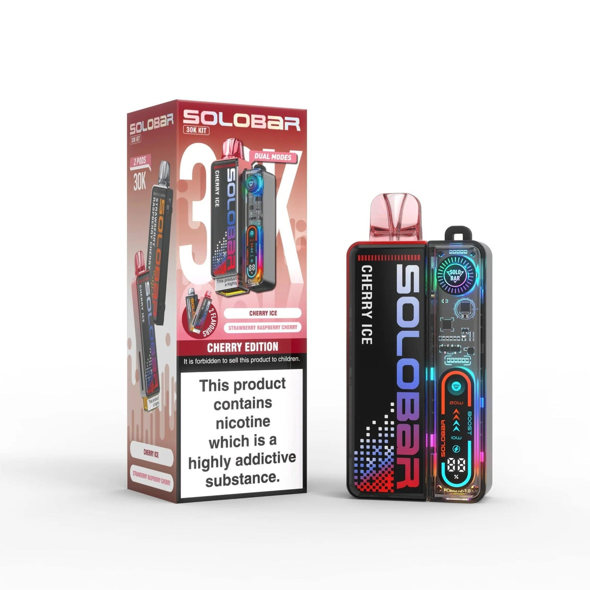 SOLOBAR 30K PREFILLED POD VAPE KIT-Box of 5