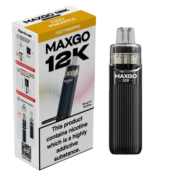 RELX MAXGO 12k Pre-Filled Pod Kit TPD Compliant - Pack Of 3