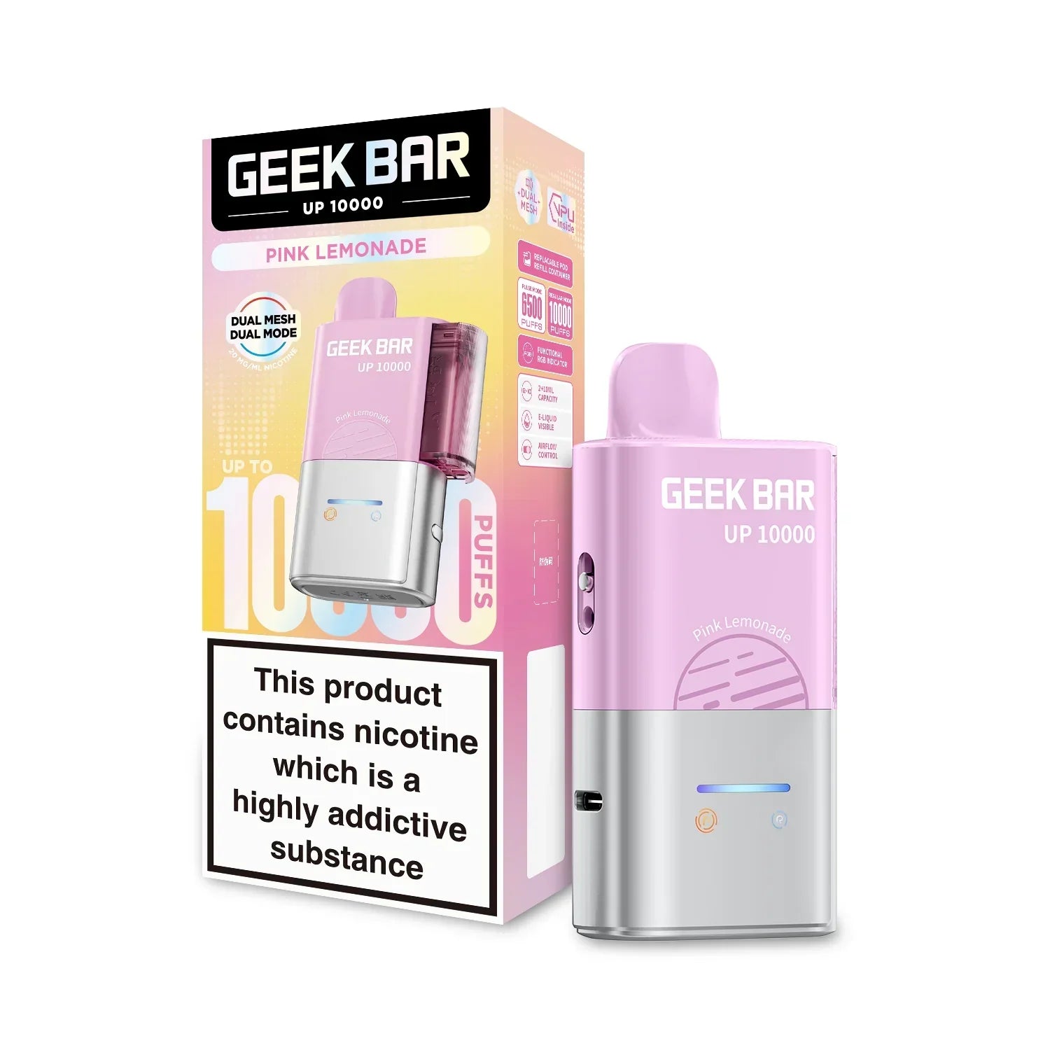 Geek Bar Up 10000 Prefilled Pod Kit-Box of 5