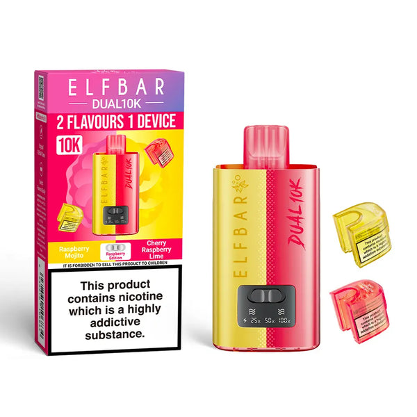Elf Bar Dual 10K Disposable 2 in 1 Vape TPD Compliant - Box of 5