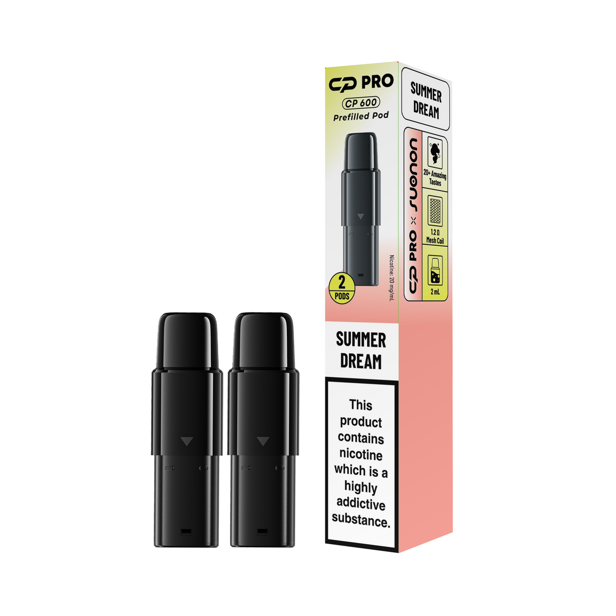 CP Pro 600 Prefilled Pods - Box of 20