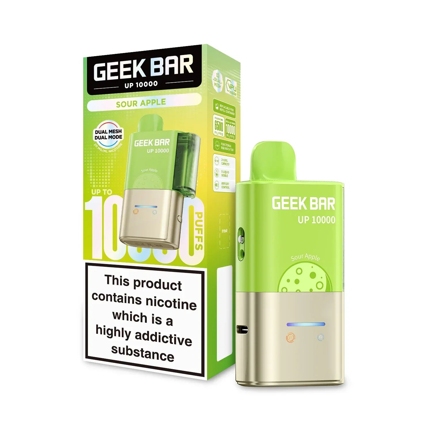 Geek Bar Up 10000 Prefilled Pod Kit-Box of 5