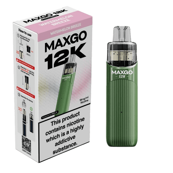RELX MAXGO 12k Pre-Filled Pod Kit TPD Compliant - Pack Of 3