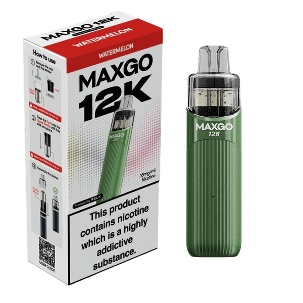 RELX MAXGO 12k Pre-Filled Pod Kit TPD Compliant - Pack Of 3
