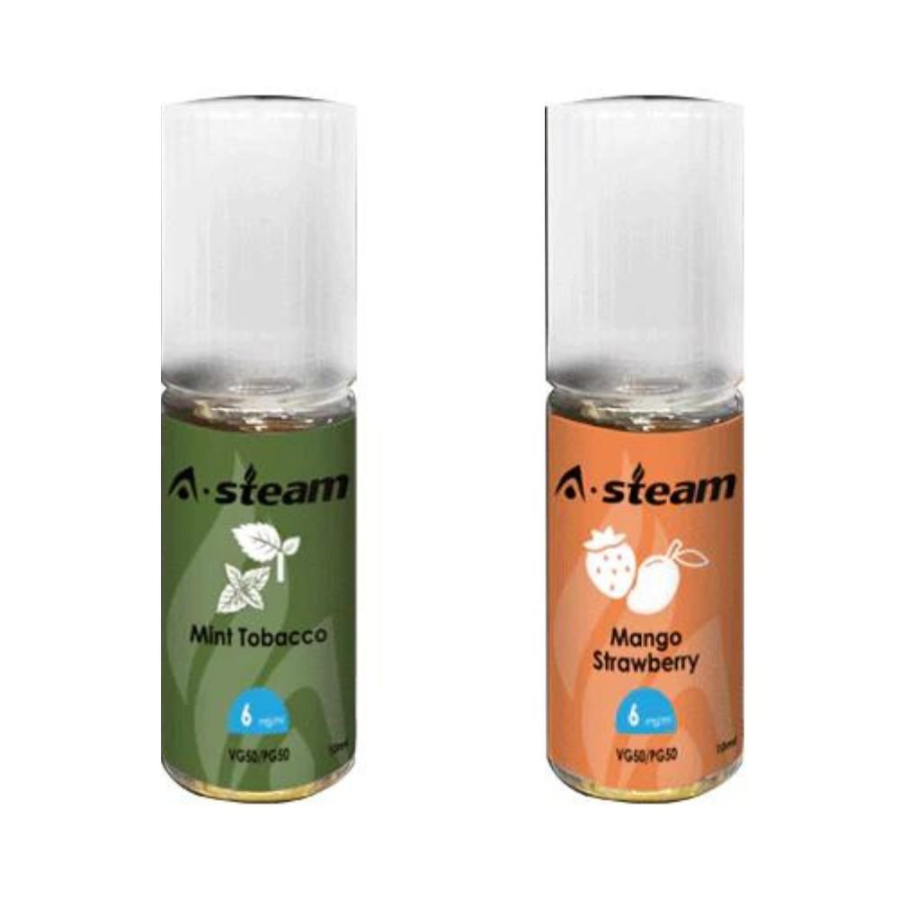 A Steam 10ml E Liquid Pack of 10, Uk Vaper