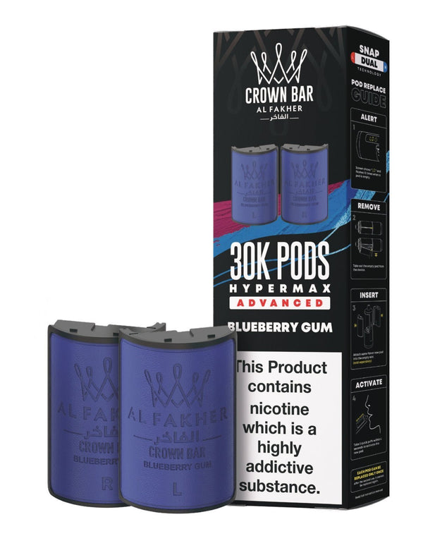 Image Of Al Fakher Crown Bar 30K Hypermax Refills Pods - Box of 5