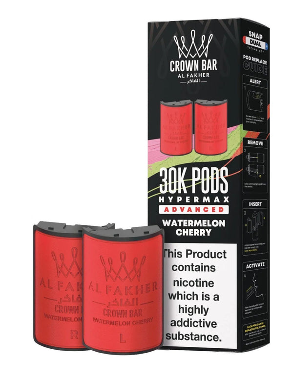 Image Of Al Fakher Crown Bar 30K Hypermax Refills Pods - Box of 5