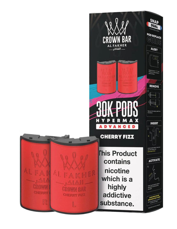 Image Of Al Fakher Crown Bar 30K Hypermax Refills Pods - Box of 5