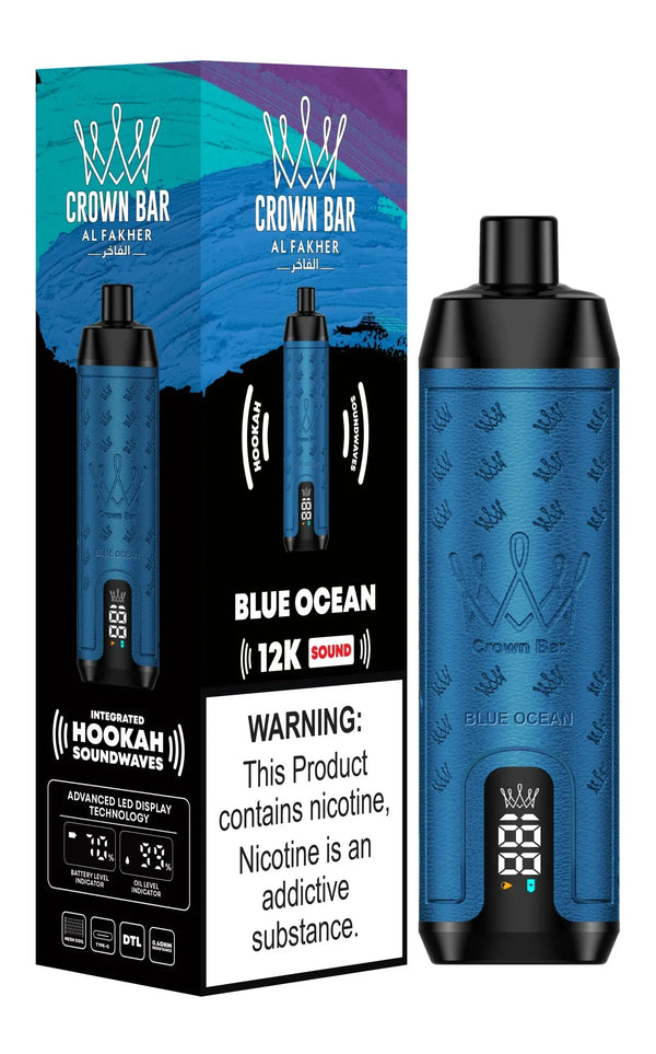 Al Fakher 12000 Puffs Prefilled Vape Pod Kit, Blue Ocean Flavor