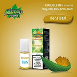 Amazonia 10ml E Liquid 50 50 Pack of 10, Bens Flavor