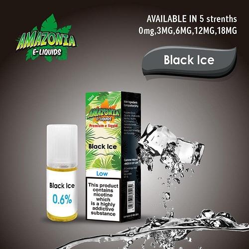 Amazonia 10ml E Liquid 50 50 Pack of 10, Black Ice Flavor