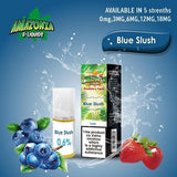 Amazonia 10ml E Liquid 50 50 Pack of 10, Blue Slush Flavor