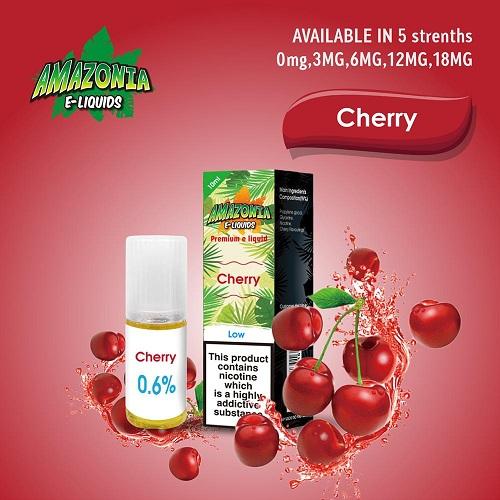 Amazonia 10ml E Liquid 50 50 Pack of 10, Cherry Flavor