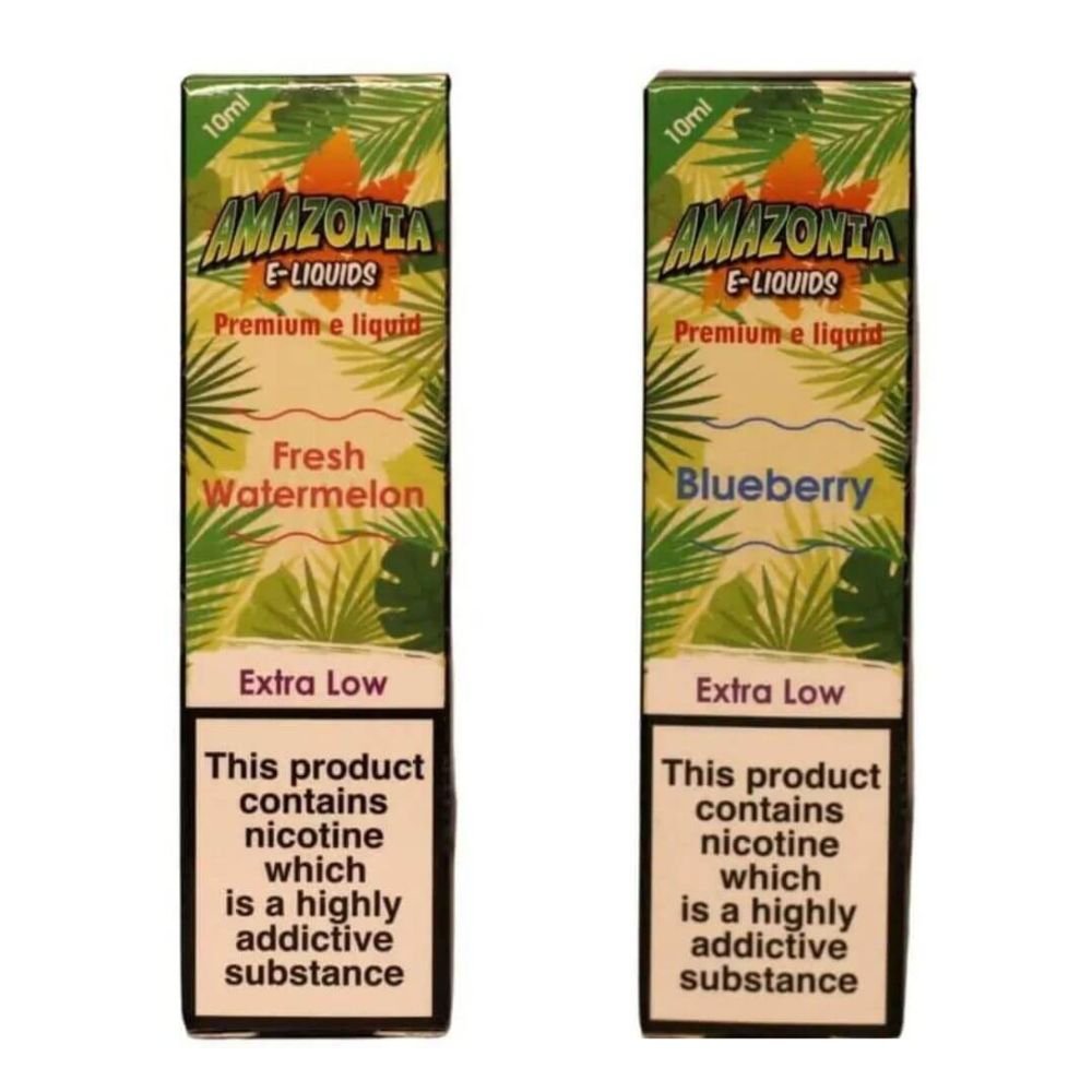 Amazonia 10ml E Liquid 50 50 Pack of 10, UK Vaper