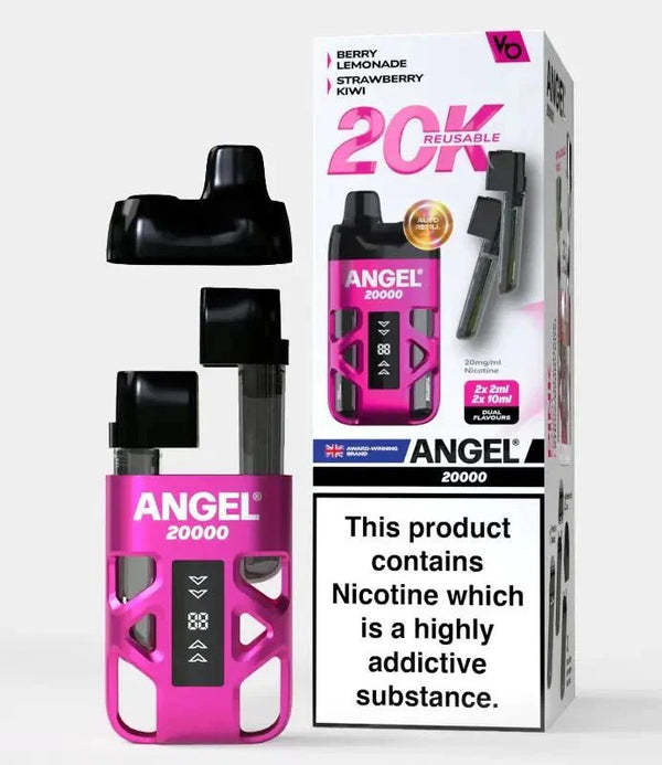 Angel 20000+ Puffs Prefilled Vape Kit – Berry Lemonade and Strawberry Kiwi