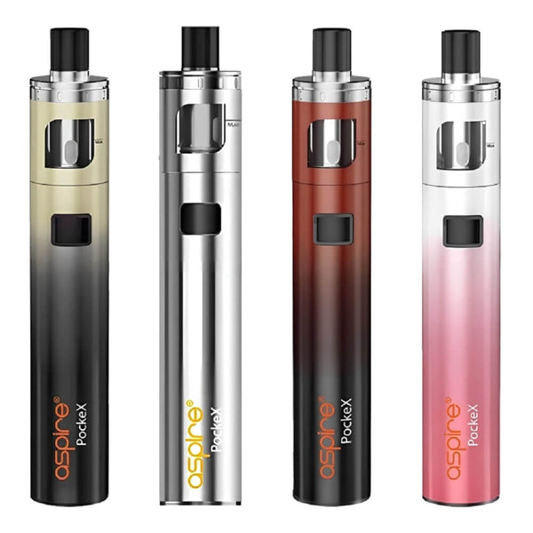 Aspire Pockex Aio Vape Kit, Gold Gradient, Silver, Red Gradient And pink Gradient Colours