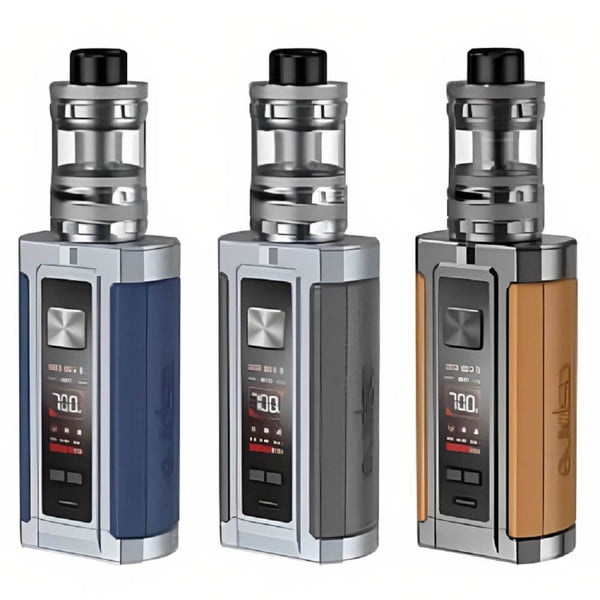 Aspire Vrod 200 Vape Mod Kit, Demin Blue, Granite Grey And Retro Brown Colours