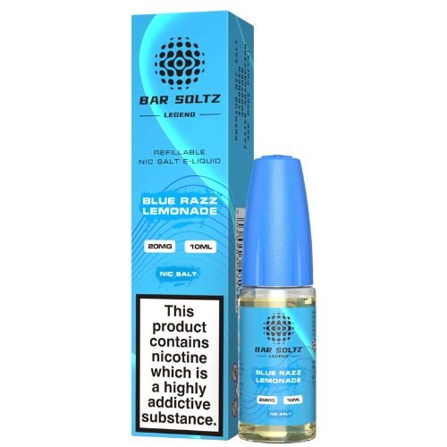 Bar Soltz 10ml Nic Salt E Liquid Pack of 10, Blue Razz Lemonade Flavor