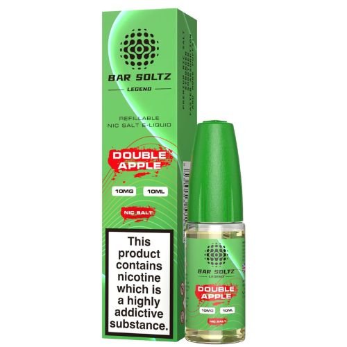 Bar Soltz 10ml Nic Salt E Liquid Pack of 10, Double Apple Flavor