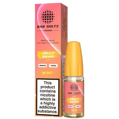 Bar Soltz 10ml Nic Salt E Liquid Pack of 10, Jelly Bear Flavor