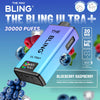 Bling Ultra Plus 30k Puffs Prefilled Pod Vape Box of 5, Blueberry Raspberry Flavor