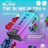 Bling Ultra Plus 30k Puffs Prefilled Pod Vape Box of 5, Blueberry Sour Raspberry Flavor