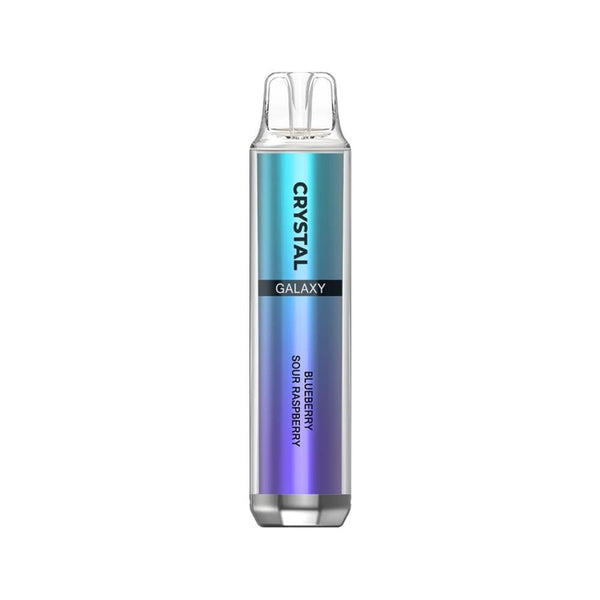 Crystal Galaxy 4500 Puffs Prefilled Vape Pod, Blueberry Sour Raspberry Flavor
