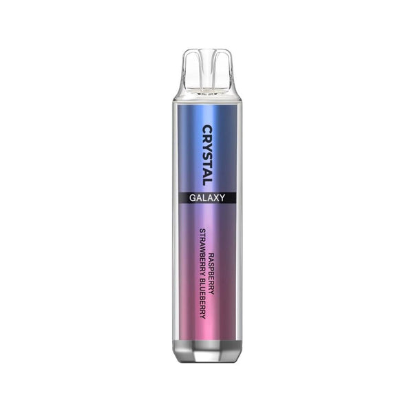 Crystal Galaxy 4500 Puffs Prefilled Vape Pod, Raspberry Strawberry Blueberry Flavor