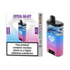 Crystal Galaxy Focus 30000 Puffs Pre Filled Vape Kit, White Gummy ,Blue Razz Gummy Flavor