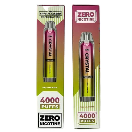 Crystal Legend 4K Puffs Prefilled Vape PodPack of 10, Pink Lemonade Flavor