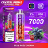 Crystal Prime 7000 Puffs Vape Pod Kit, Blue Razz Cherry Flavor