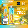 Crystal Prime 7000 Puffs Vape Pod Kit, Pineapple Ice Flavor