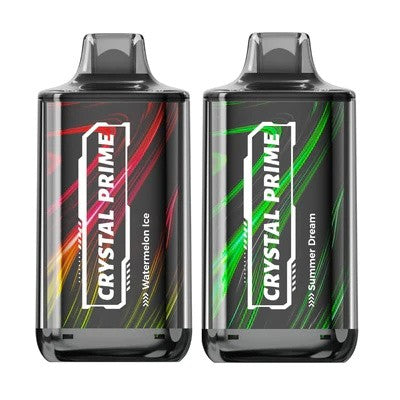 Crystal Prime Deluxe 18000 Puff Prefilled Vape Pod Kit, Watermelon Ice, Summer Dream Flavor