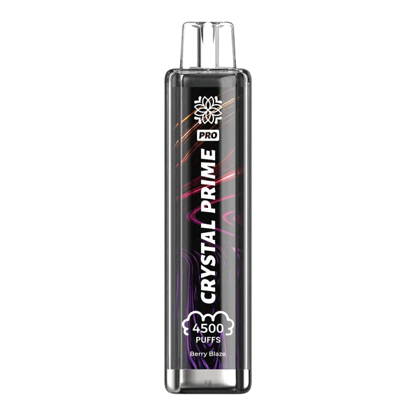 Crystal Prime Pro 4500 Puffs Prefilled Pod Vape Kit, Berry Blaze Flavor