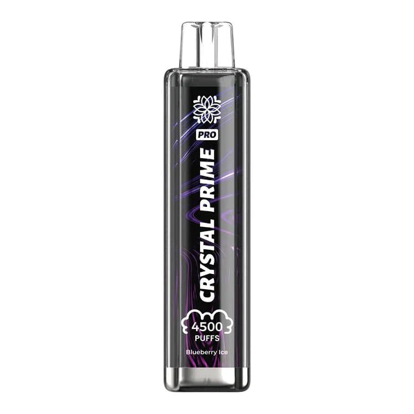 Crystal Prime Pro 4500 Puffs Prefilled Pod Vape Kit, Blueberry Ice Flavor