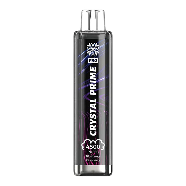 Crystal Prime Pro 4500 Puffs Prefilled Pod Vape Kit, Blueberry Raspberry Flavor