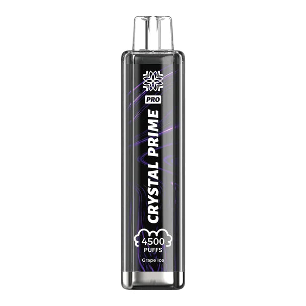 Crystal Prime Pro 4500 Puffs Prefilled Pod Vape Kit, Grape Ice Flavor