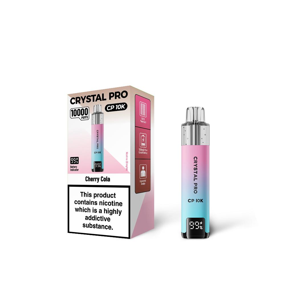 Crystal Pro 10000 (CP10K) PreFilled Pod Kit Box of 5, Cherry Cola Flavor
