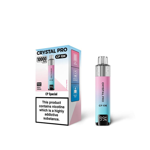 Crystal Pro 10000 (CP10K) PreFilled Pod Kit Box of 5, CP Special Flavor