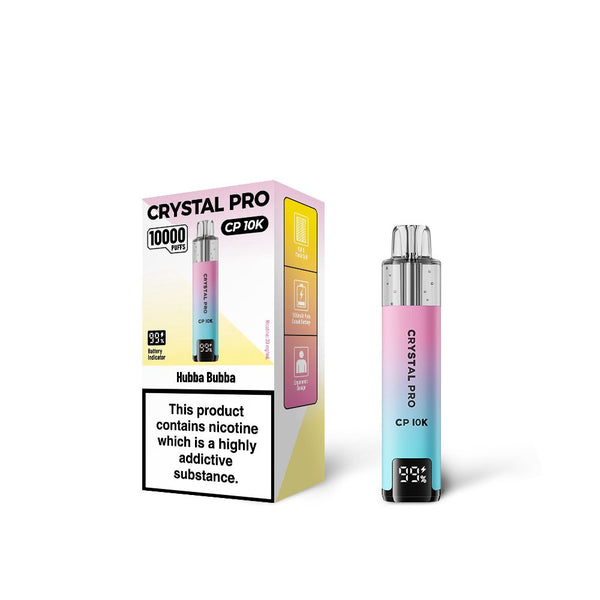 Crystal Pro 10000 (CP10K) PreFilled Pod Kit Box of 5, Hubba Bubba Flavor