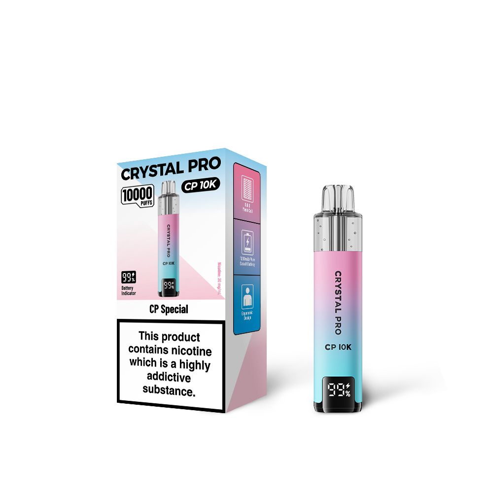 Crystal Pro 10000 Puffs (CP10K) PreFilled Vape Pod Kit, Cp Special Flavor