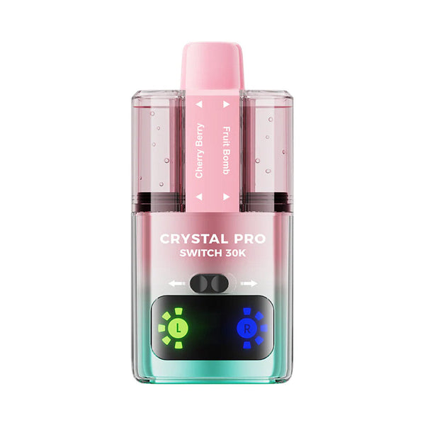 Crystal Pro Switch 30K Puffs Prefilled Pod Kit Box of 5, Fruit Bomb, Cherry Berry Flavour