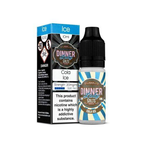 Dinner Lady 10ml Nic Salts E Liquid Pack of 10, Cola Ice Flavor