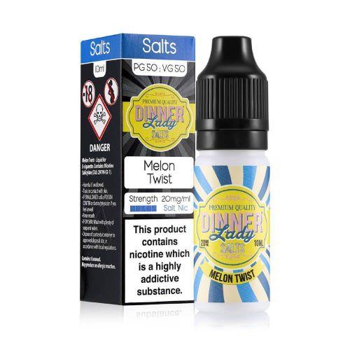 Dinner Lady 10ml Nic Salts E Liquid Pack of 10, Melon Twist Flavor