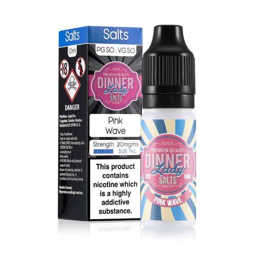 Dinner Lady 10ml Nic Salts E Liquid Pack of 10, Pink Wave Flavor