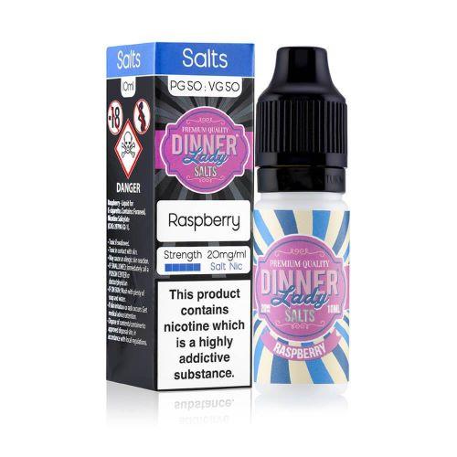 Dinner Lady 10ml Nic Salts E Liquid Pack of 10, Raspberry Flavor