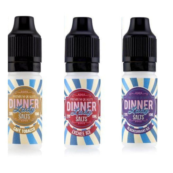 Dinner Lady 10ml Nic Salts E Liquid Pack of 10, UK Vaper