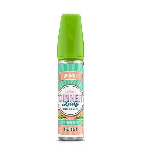 Dinner Lady Shortfill E Liquid 50ml, Peach Mint Iced Tea Flavor