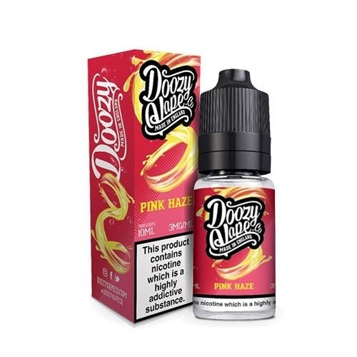 Doozy Vape 10ml Nic Salt E-Liquid, Pack of 10, Pink Haze Flavor