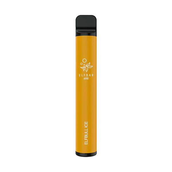 Elf Bar 600 Puff Prefilled Vape Pod Device Box of 10, Elf Bull Ice Flavor